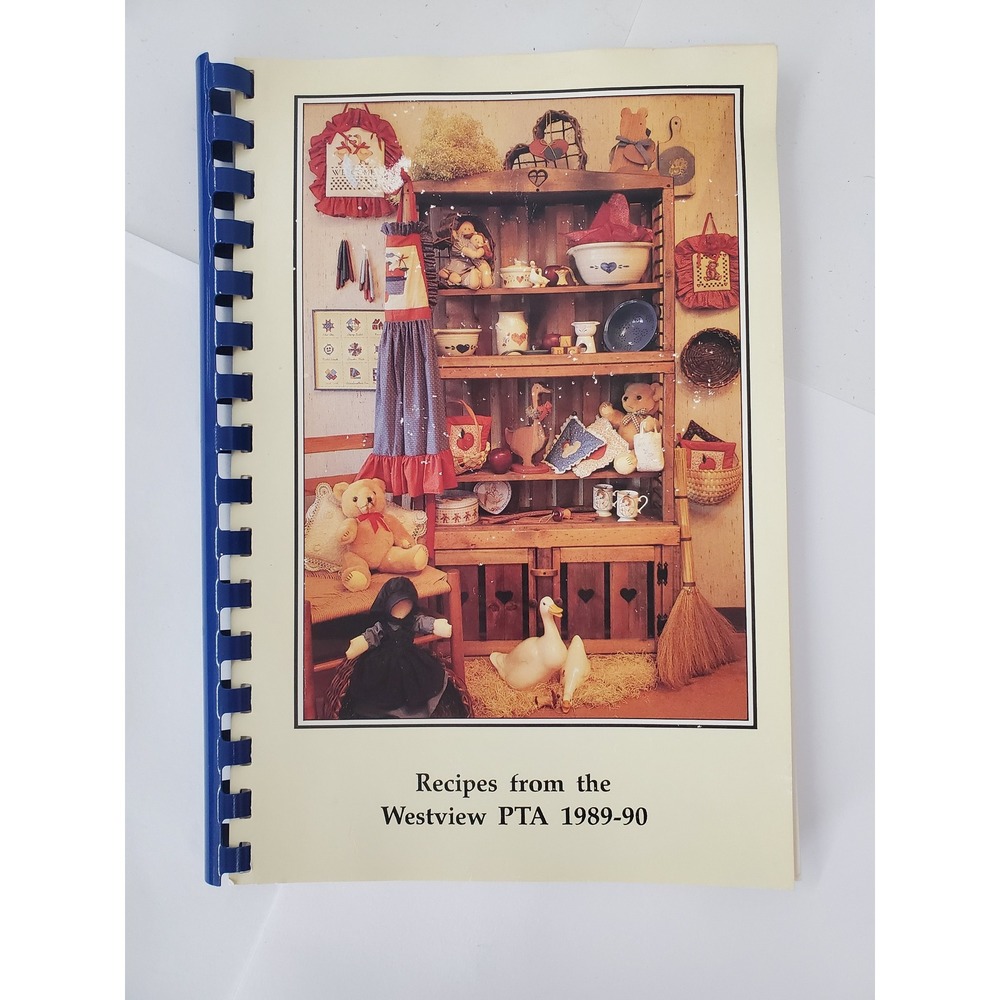 Vintage Recipes from the Westview PTA 1989-90 Cookbook Spiral Bound GrandmaCore